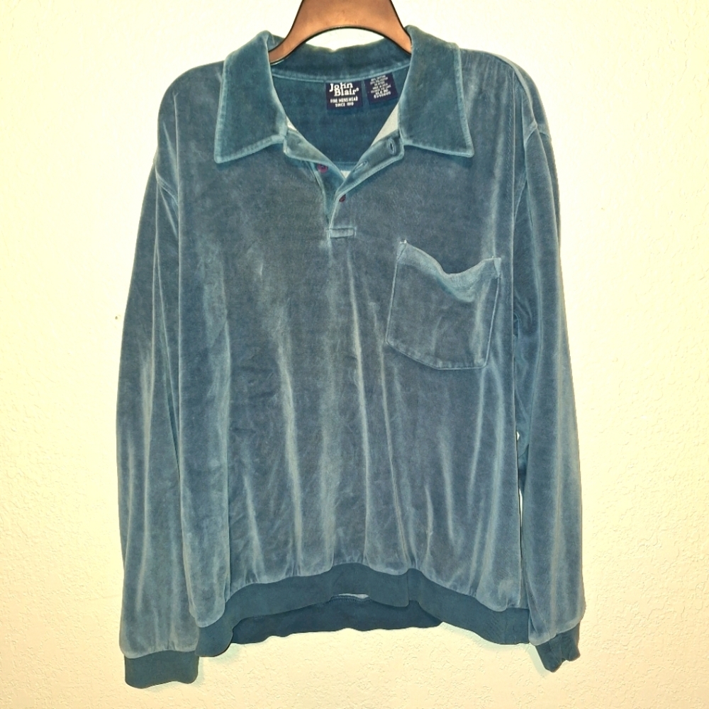 RUGBY HENLEY Vintage Blue Polo Shirt